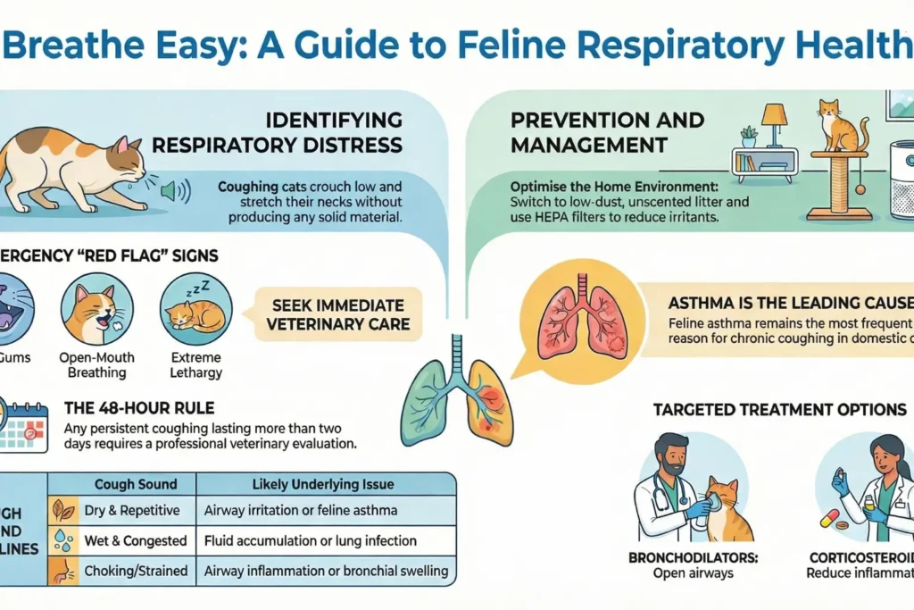 Cat coughing but acting normal