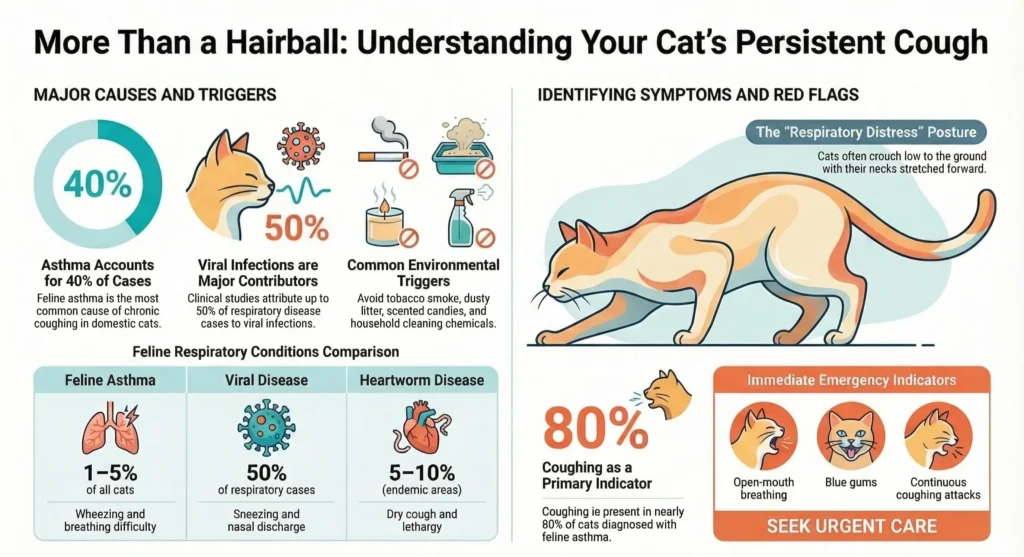 Cat Coughing Hacking