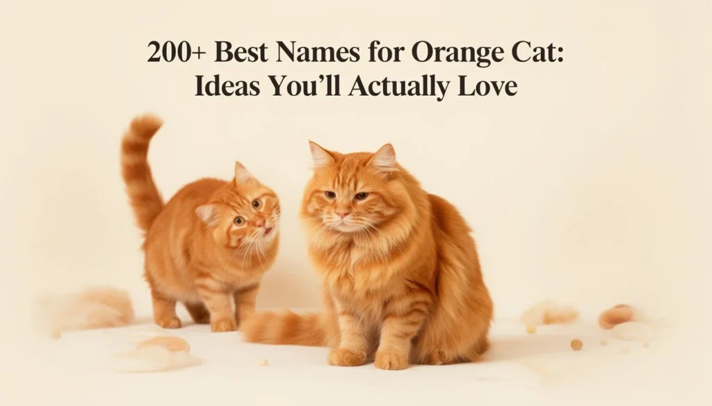names for orange cats — 200+ Best Names for Orange Cats: Ideas You\'ll Actually Love
