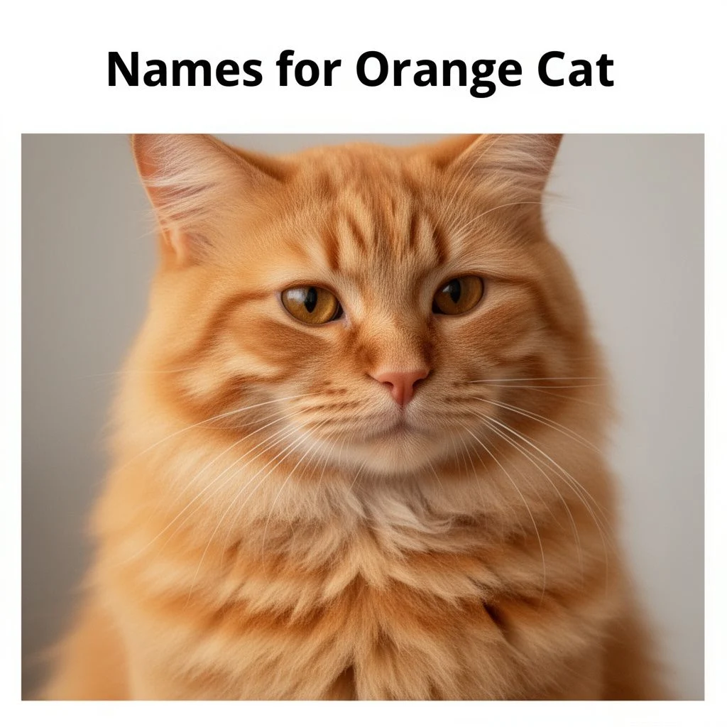 names for orange cats illustration