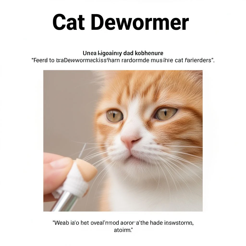 cat dewormer illustration