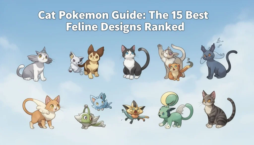 cat pokemon — Cat Pokemon Guide: The 15 Best Feline Designs Ranked