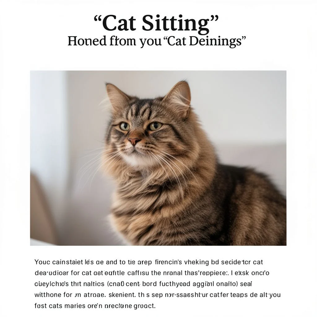 cat sitting illustration