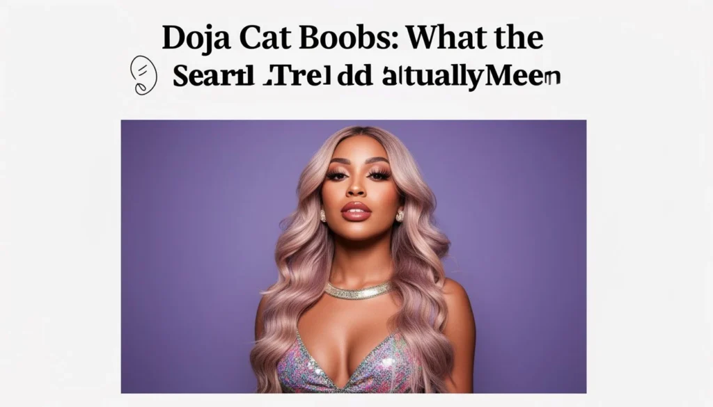 doja cat boobs — Doja Cat Boobs: What the Search Trend Actually Means