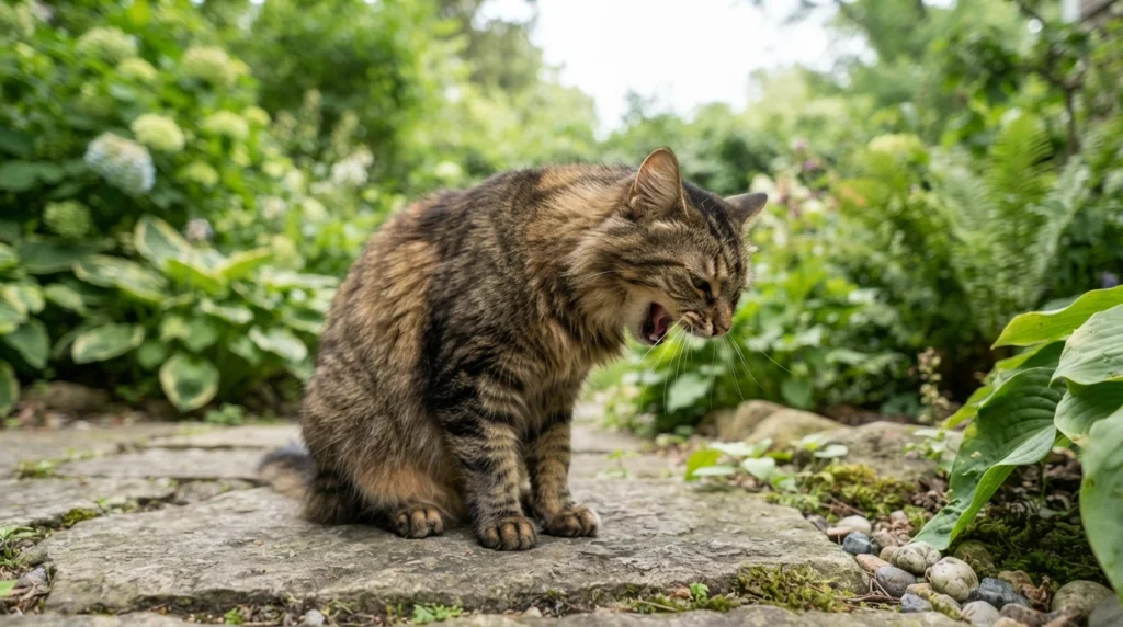 cat coughing