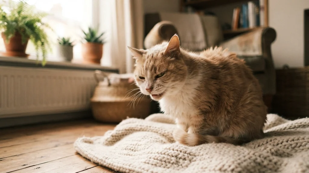 cat coughing and sneezing
