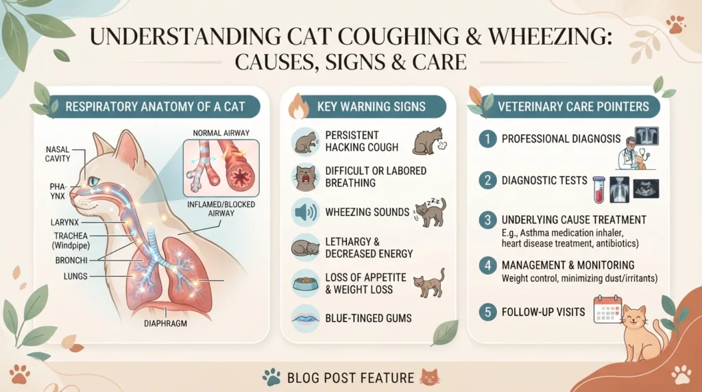 cat coughing and wheezing