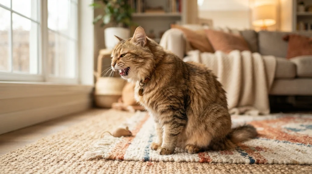 cat keeps coughing