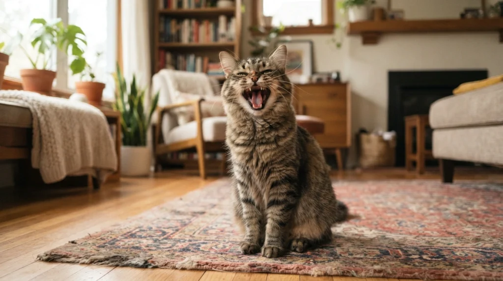 coughing cat meme