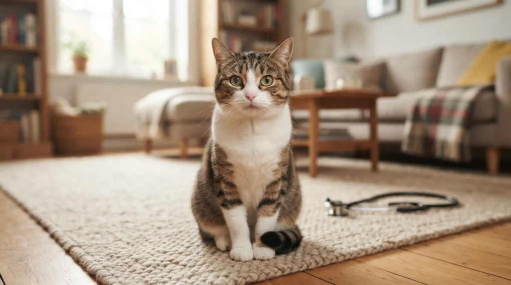 cat coughing up blood