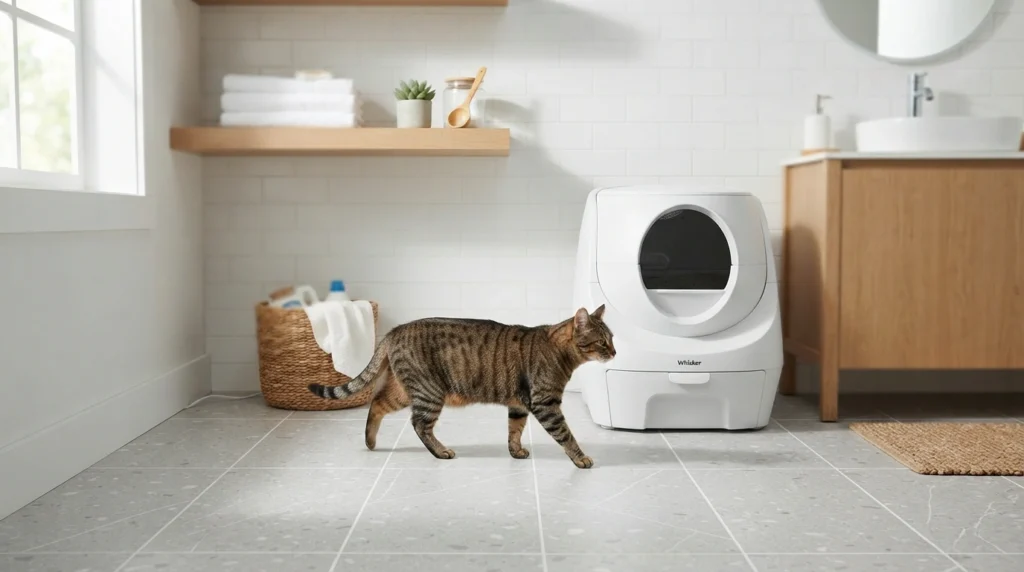 self cleaning litter box